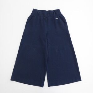 Sweaty Betty Women Enso Culottes Pants Navy Blue Textured Wide Leg Size XS